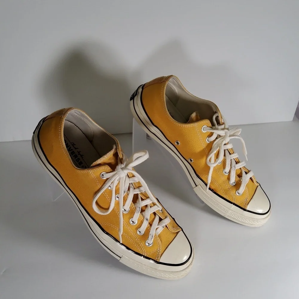 Converse Yellow Canvas Shoes with White Accents - Picture 9 of 10